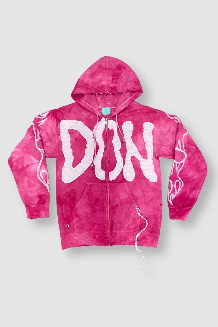 ZIP DON Dirty Pink Hoodie